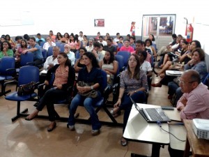 Coordenadores do mestrado, alunos e convidados