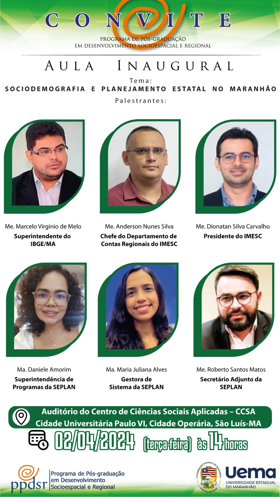 Aula inaugural do 1º semestre de 2024